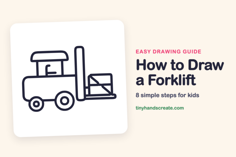 How to Draw a Forklift: easy drawing guide for kids
