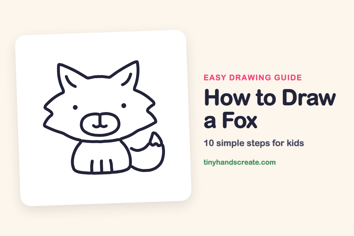 How to Draw a Fox: easy drawing guide for kids