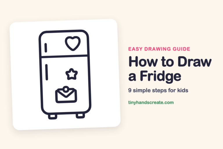 How to Draw a Fridge: easy drawing guide for kids
