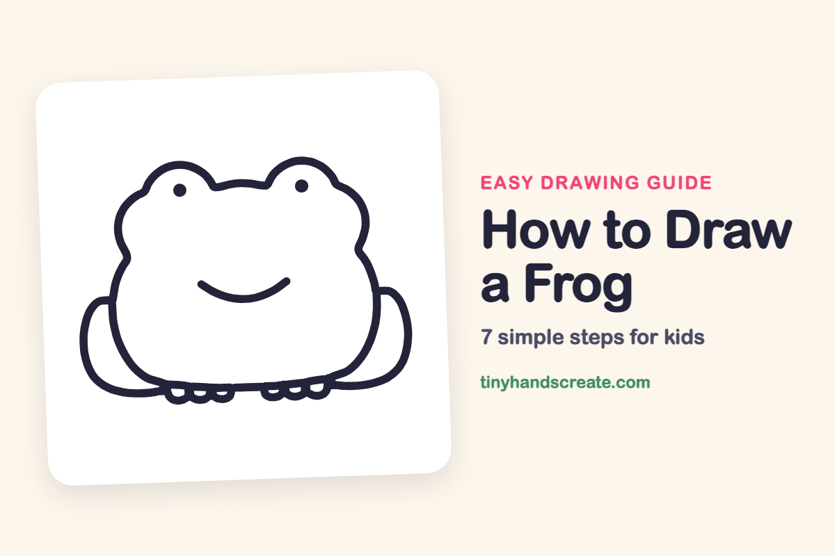 How to Draw a Frog: easy drawing guide for kids