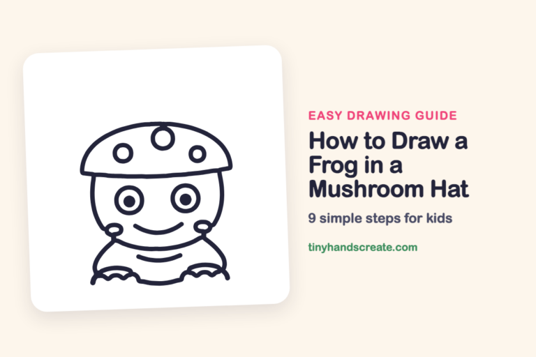 How to Draw a Frog in a Mushroom Hat