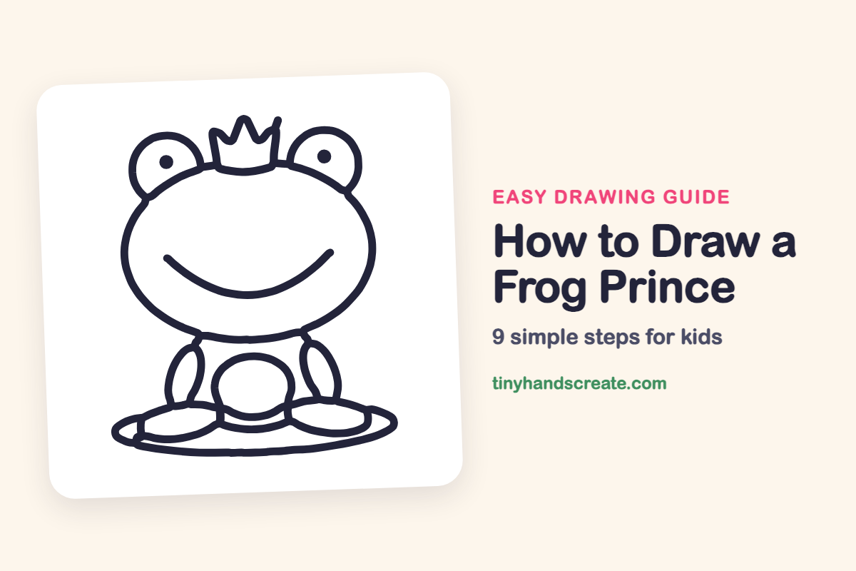 How to Draw a Frog Prince: easy drawing guide for kids