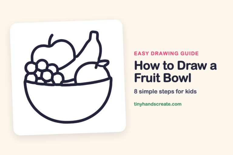 How to Draw a Fruit Bowl: easy drawing guide for kids