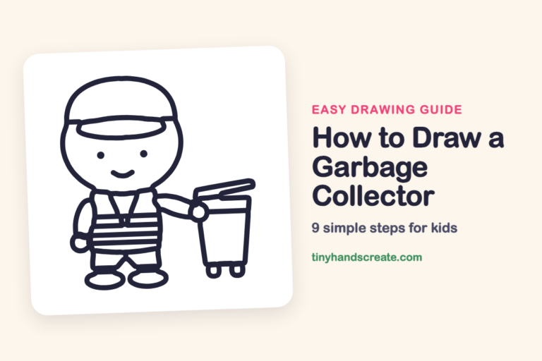 How to Draw a Garbage Collector: easy drawing guide for kids