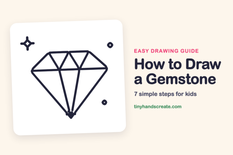 How to Draw a Gemstone: easy drawing guide for kids