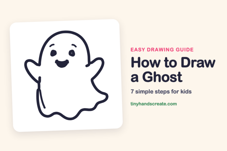 How to Draw a Ghost: easy drawing guide for kids