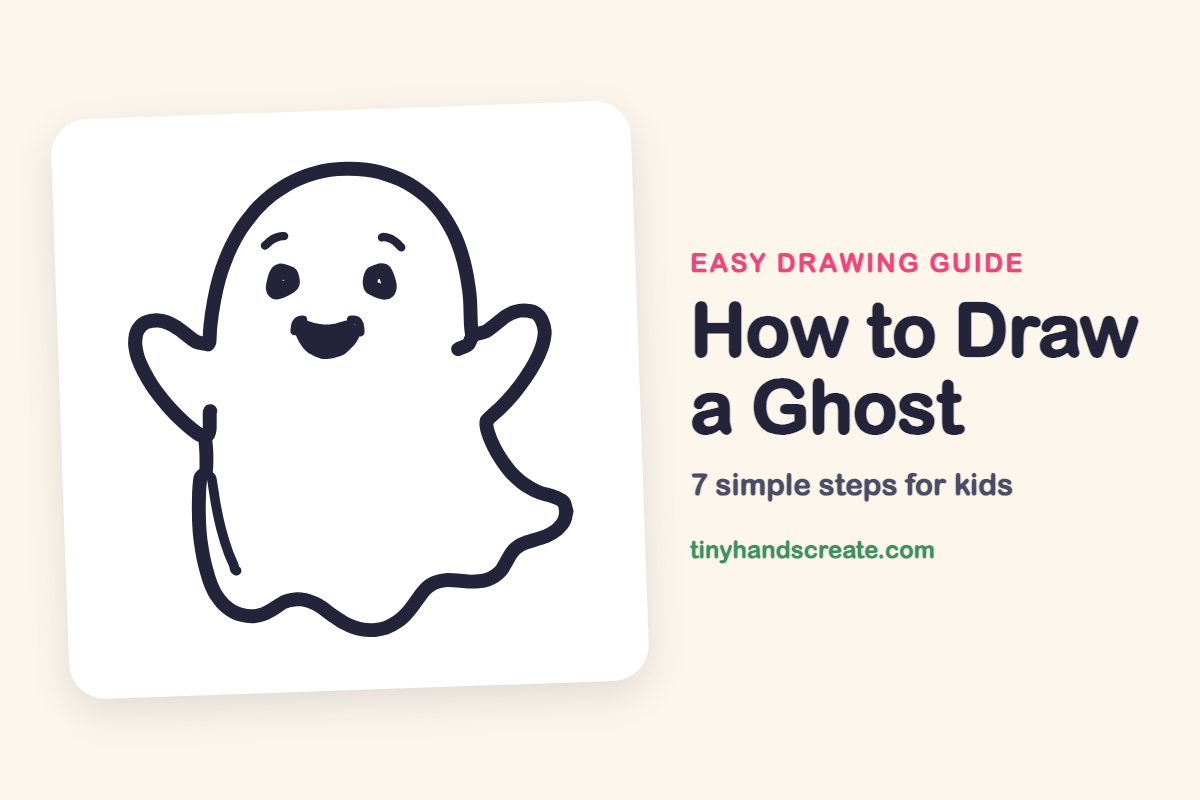 How to Draw a Ghost: easy drawing guide for kids