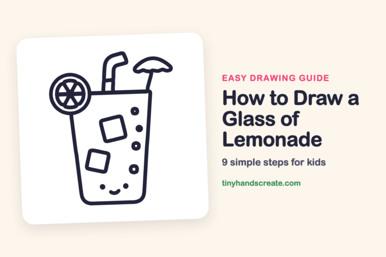 How to Draw a Glass of Lemonade step by step