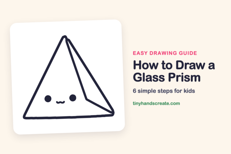 How to Draw a Glass Prism: easy drawing guide for kids