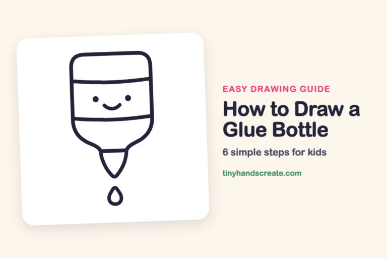 How to Draw a Glue Bottle: easy drawing guide for kids