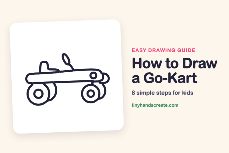 How to Draw a Go-Kart: easy drawing guide for kids