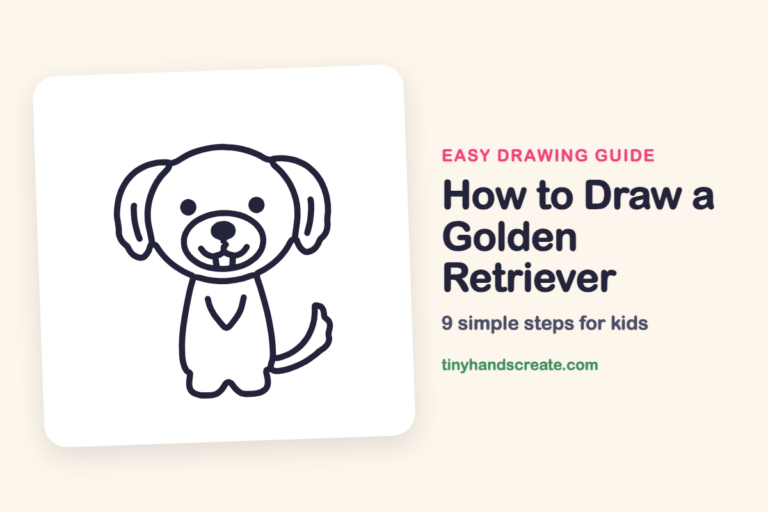 How to Draw a Golden Retriever: easy drawing guide for kids