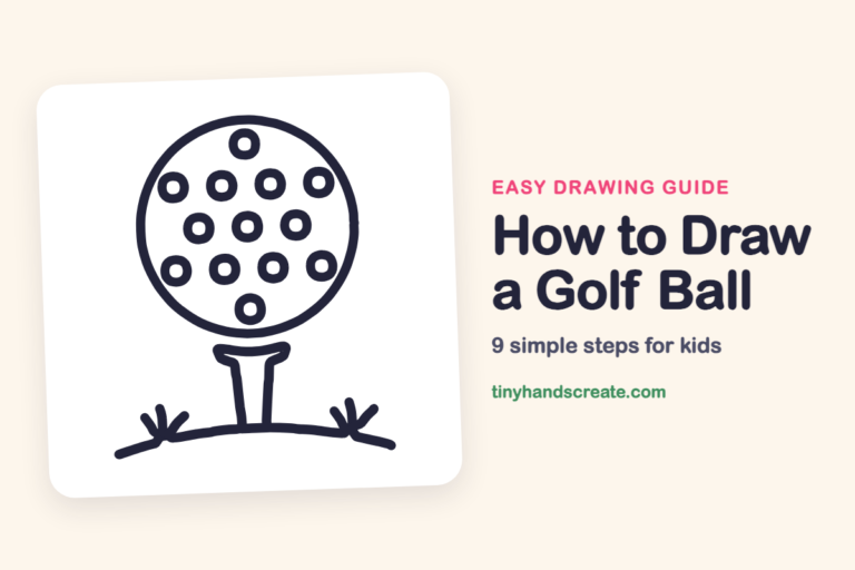 How to Draw a Golf Ball: easy drawing guide for kids