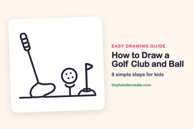 How to Draw a Golf Club and Ball: easy drawing guide for kids