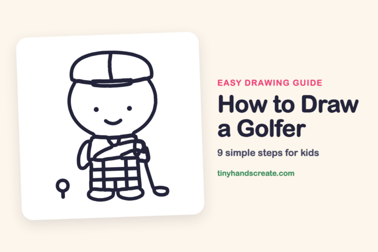 How to Draw a Golfer step by step