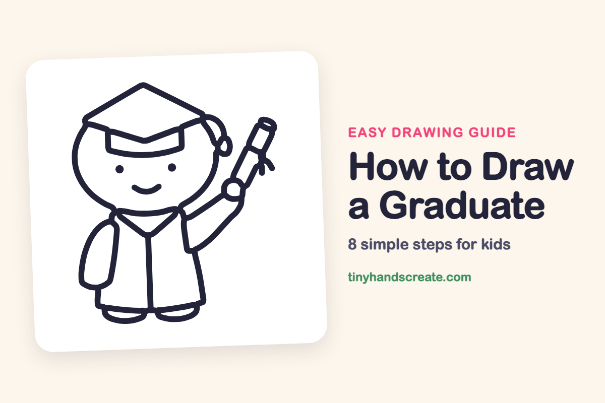 How to Draw a Graduate: easy drawing guide for kids
