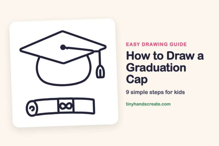 How to Draw a Graduation Cap: easy drawing guide for kids
