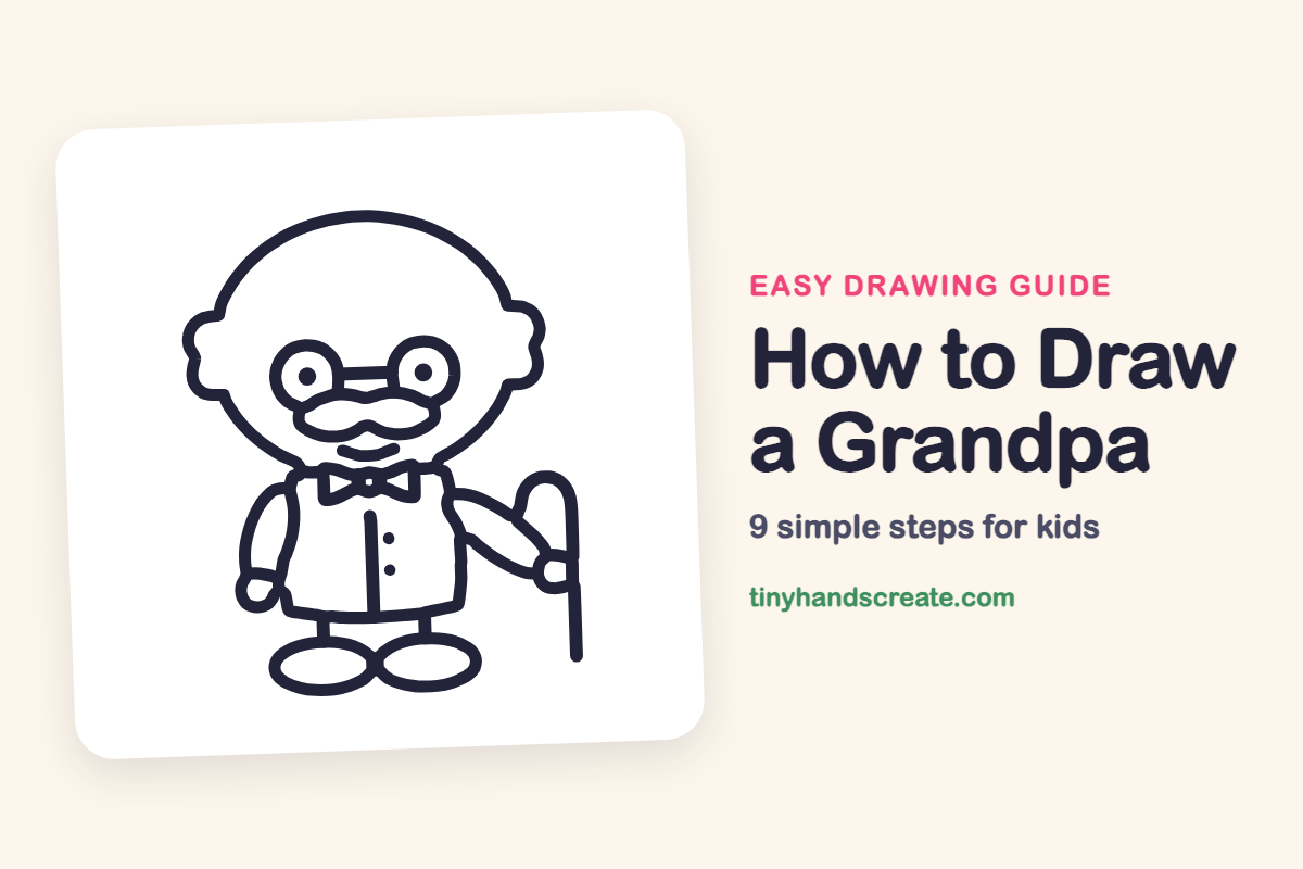 How to Draw a Grandpa: easy drawing guide for kids