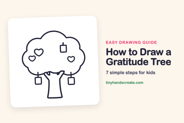 How to Draw a Gratitude Tree: easy drawing guide for kids