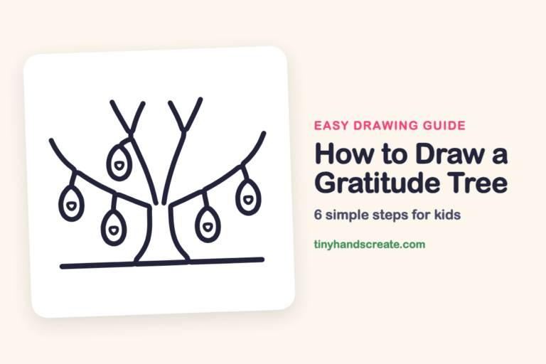 How to Draw a Gratitude Tree: easy drawing guide for kids