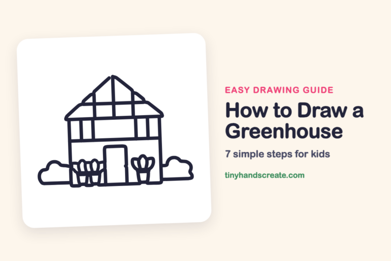 How to Draw a Greenhouse step by step