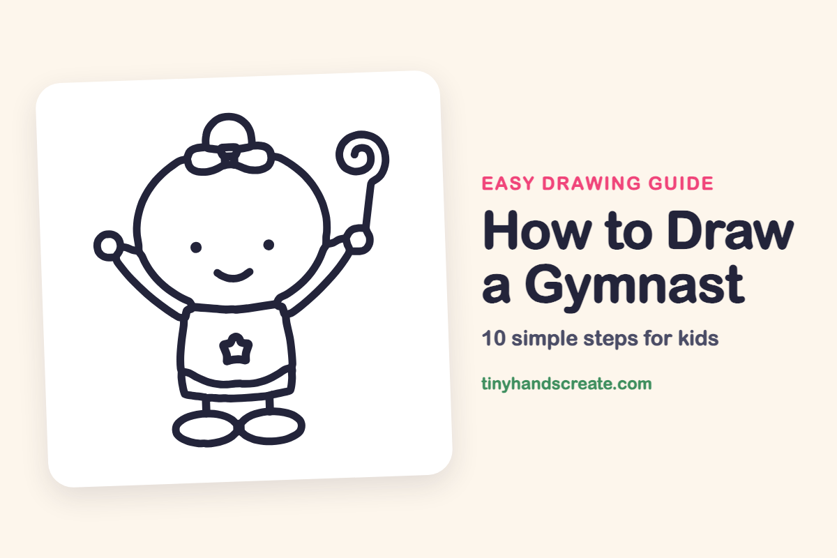 How to Draw a Gymnast: easy drawing guide for kids