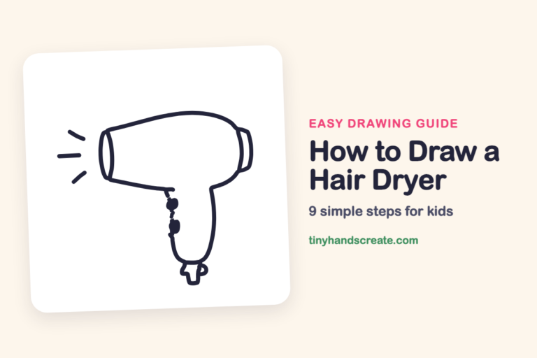 How to Draw a Hair Dryer: easy drawing guide for kids