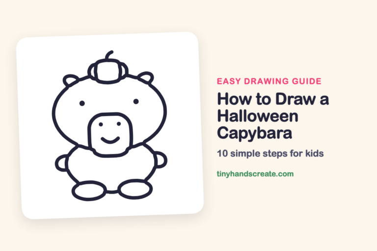 How to Draw a Halloween Capybara step by step