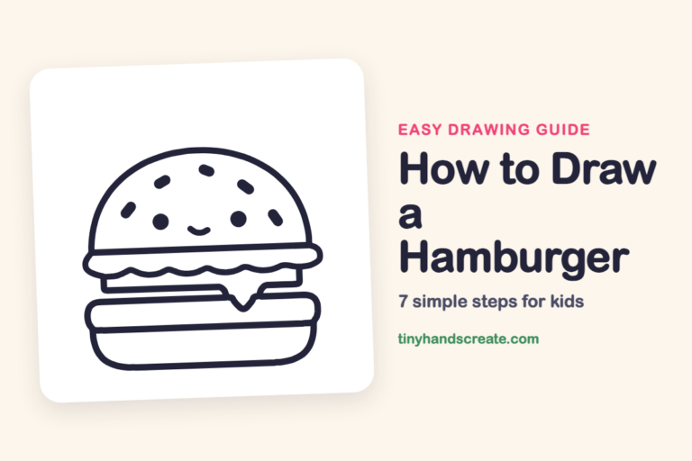 How to Draw a Hamburger step by step