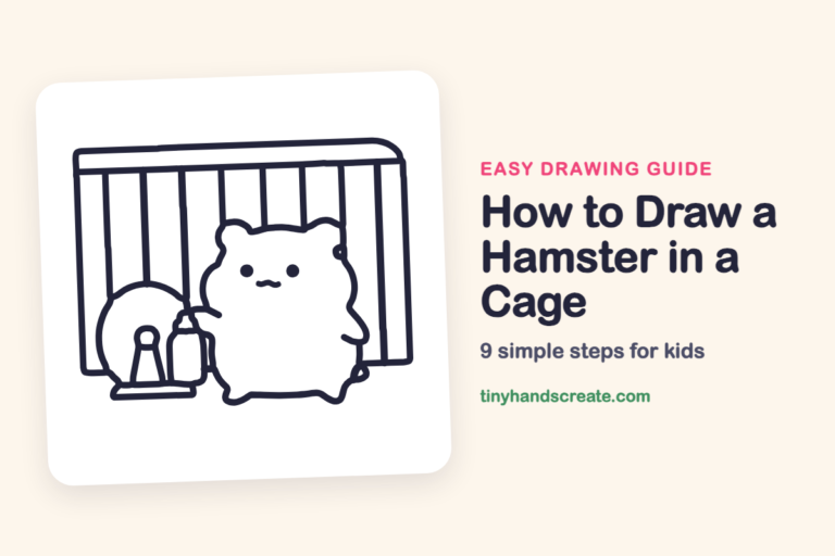 How to Draw a Hamster in a Cage: easy drawing guide for kids