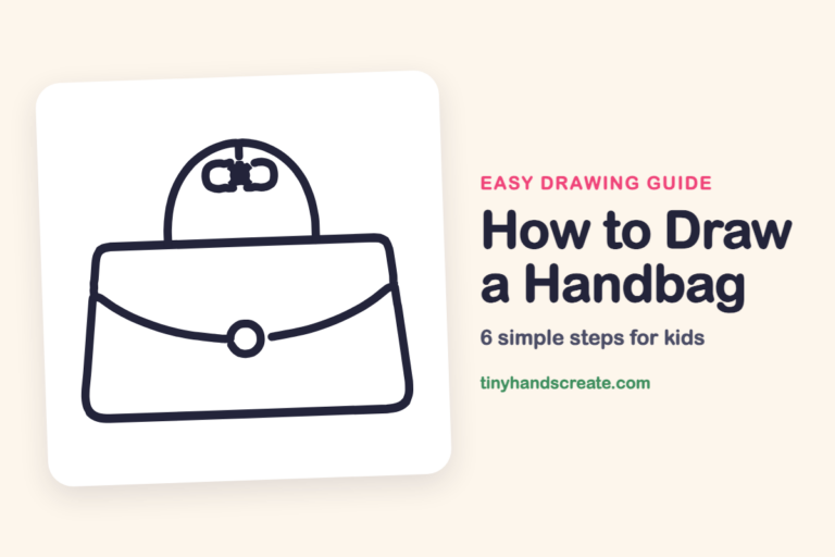How to Draw a Handbag: easy drawing guide for kids