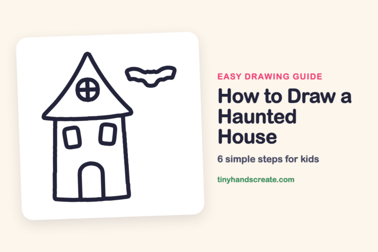How to Draw a Haunted House step by step