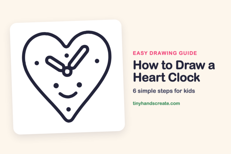 How to Draw a Heart Clock: easy drawing guide for kids