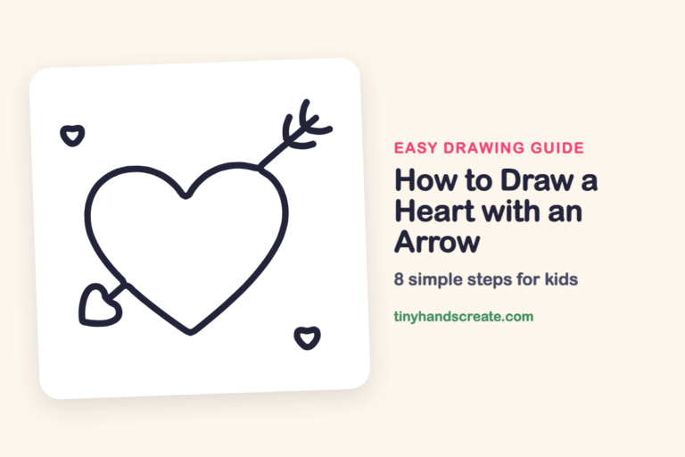 How to Draw a Heart with an Arrow: easy drawing guide for kids