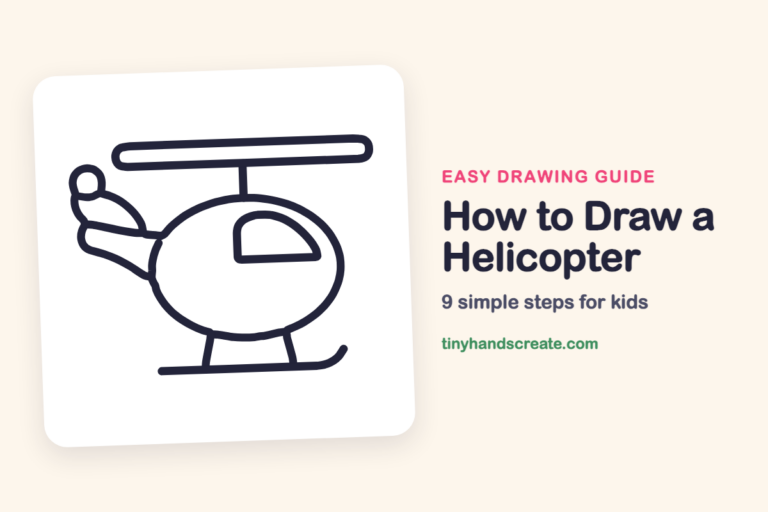How to Draw a Helicopter: easy drawing guide for kids