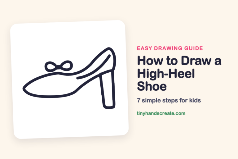 How to Draw a High-Heel Shoe: easy drawing guide for kids