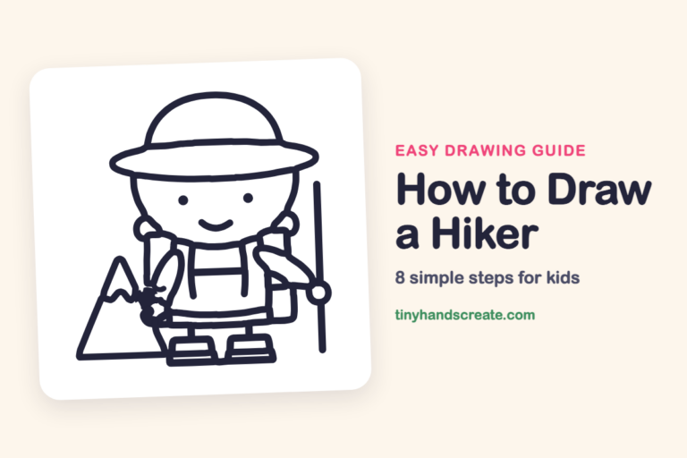 How to Draw a Hiker step by step