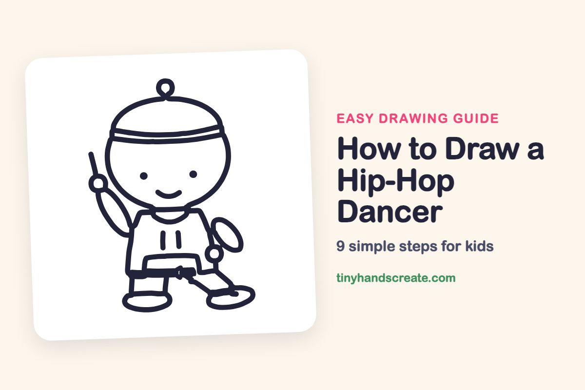 How to Draw a Hip-Hop Dancer: easy drawing guide for kids