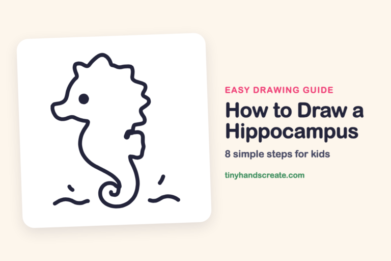How to Draw a Hippocampus: easy drawing guide for kids