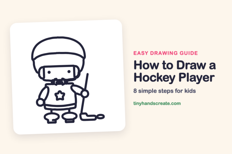 How to Draw a Hockey Player: easy drawing guide for kids