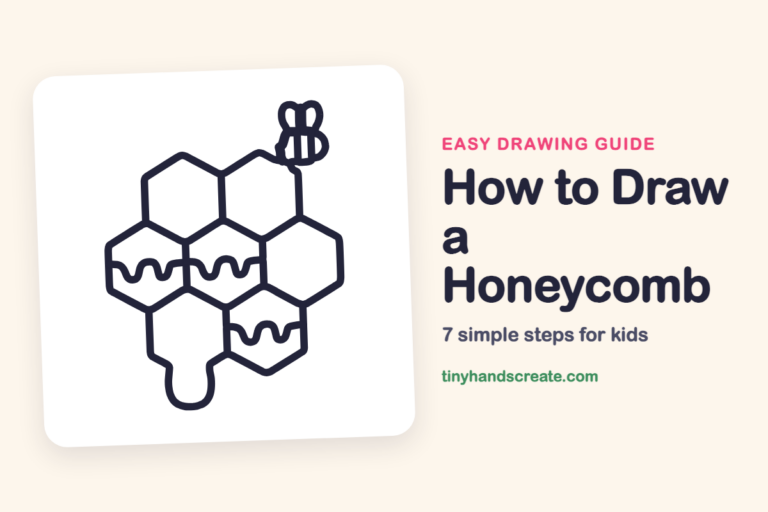 How to Draw a Honeycomb step by step
