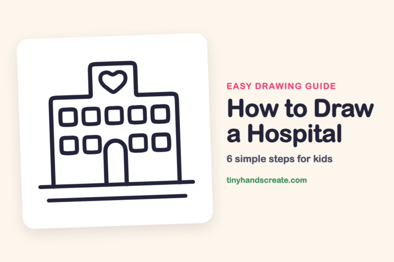 How to Draw a Hospital: easy drawing guide for kids