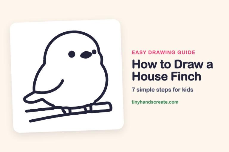 How to Draw a House Finch: easy drawing guide for kids