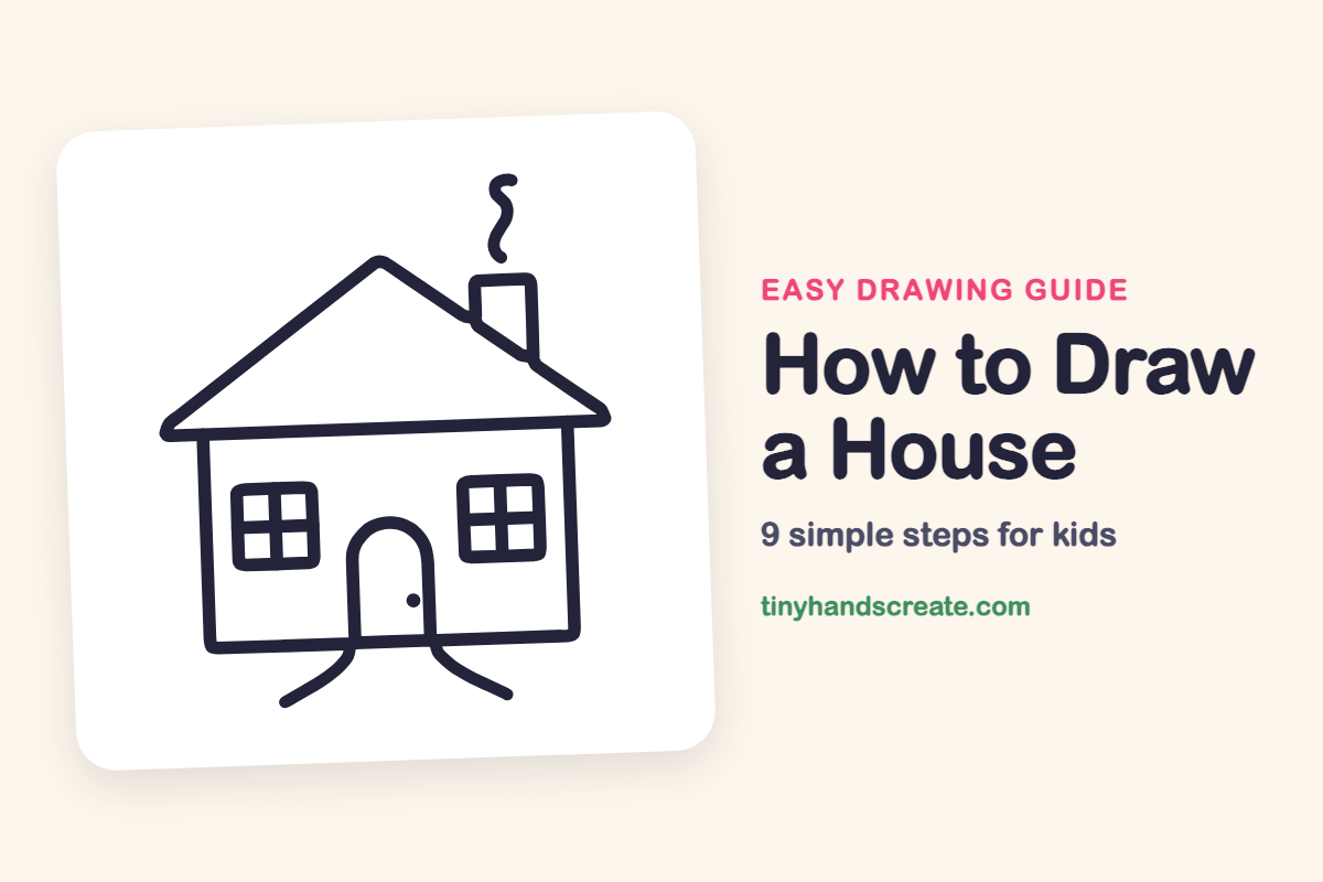 How to Draw a House: easy drawing guide for kids