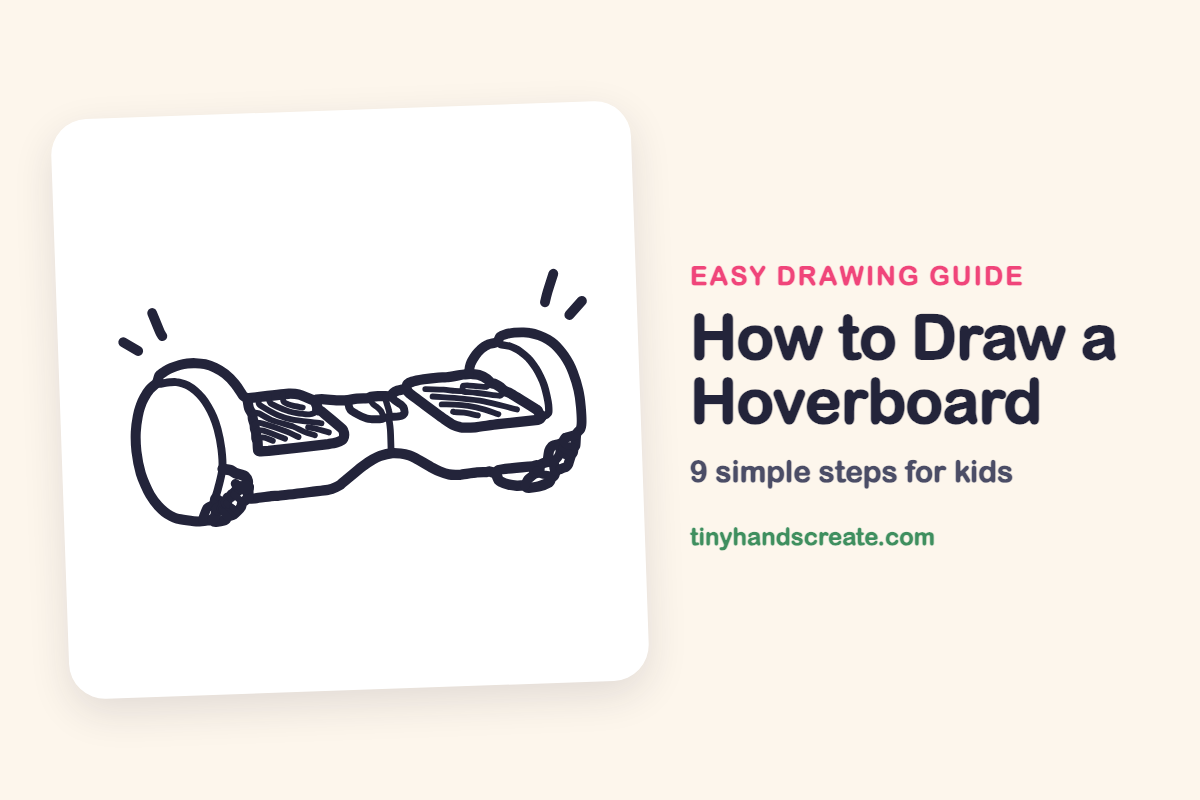 How to Draw a Hoverboard: easy drawing guide for kids