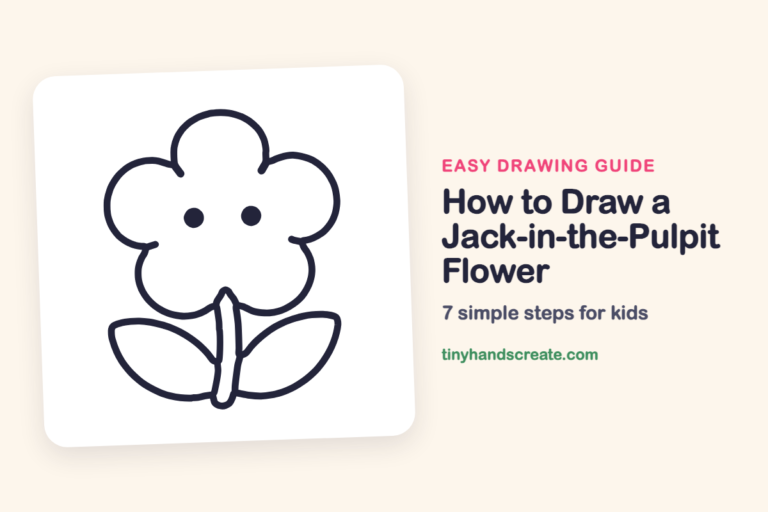 How to Draw a Jack-in-the-Pulpit Flower: easy drawing guide for kids