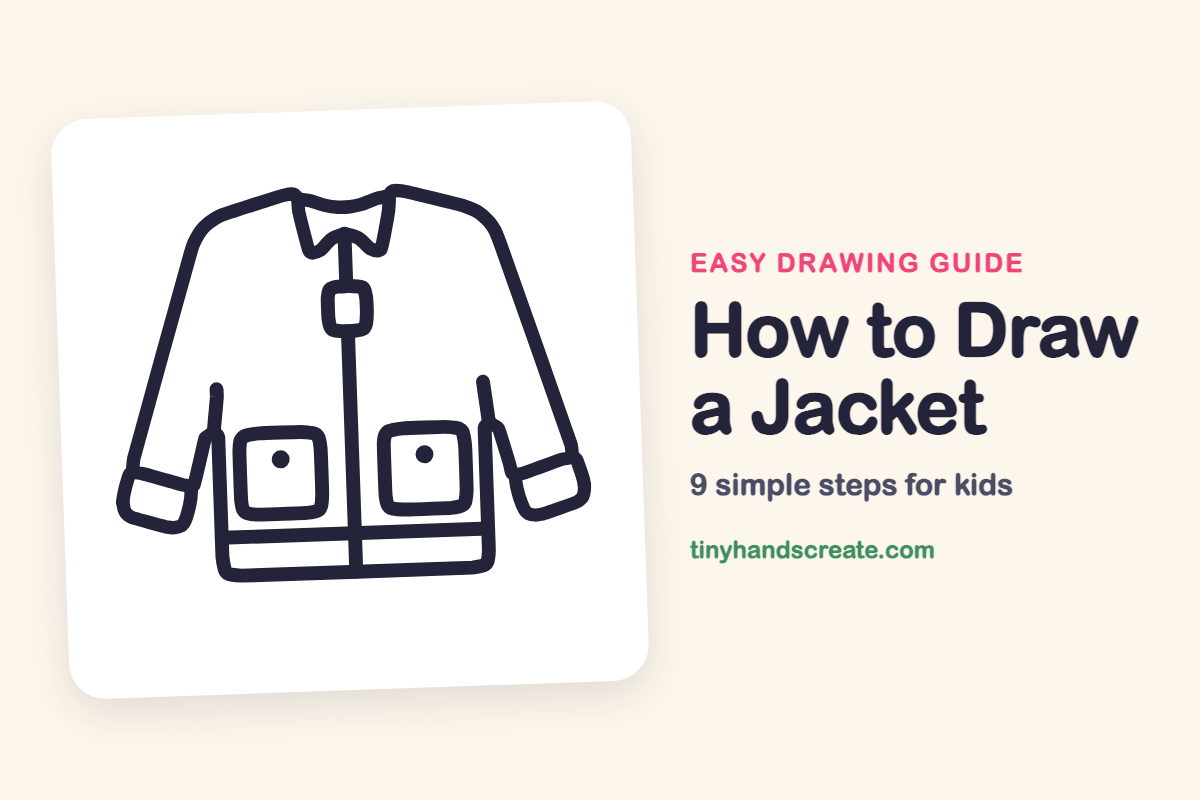 How to Draw a Jacket: easy drawing guide for kids