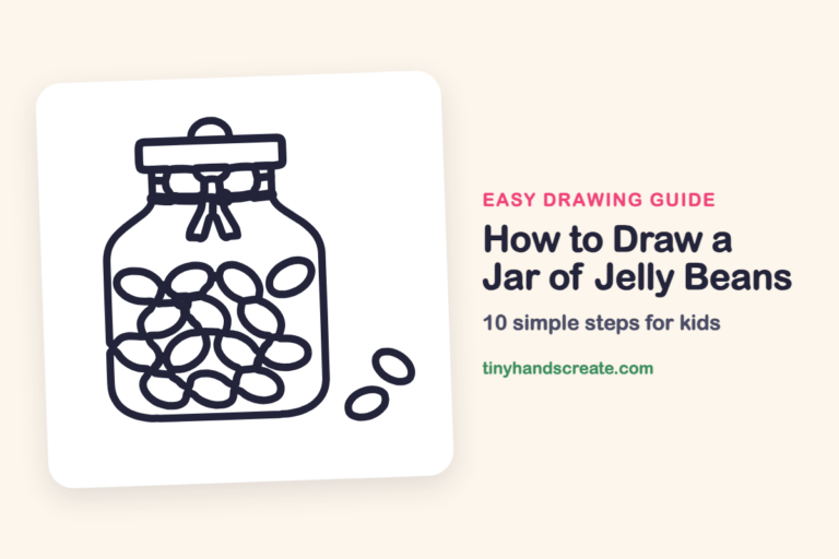 How to Draw a Jar of Jelly Beans step by step
