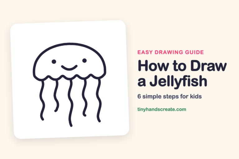 How to Draw a Jellyfish: easy drawing guide for kids