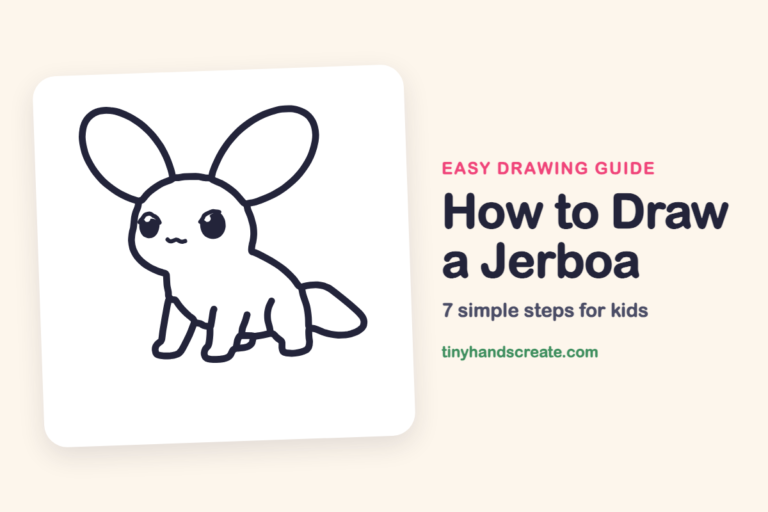 How to Draw a Jerboa: easy drawing guide for kids